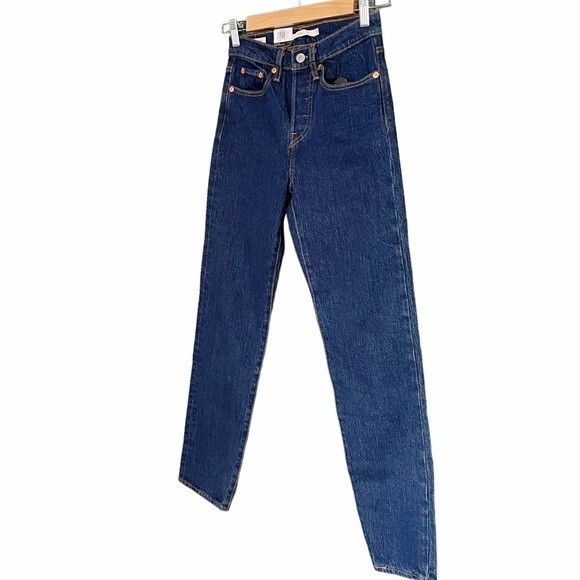 NWT Levi’s Jeans Wedgie High Waist Ankle Jeans Life’s Work Dark Wash Size 24 NEW - Picture 6 of 16